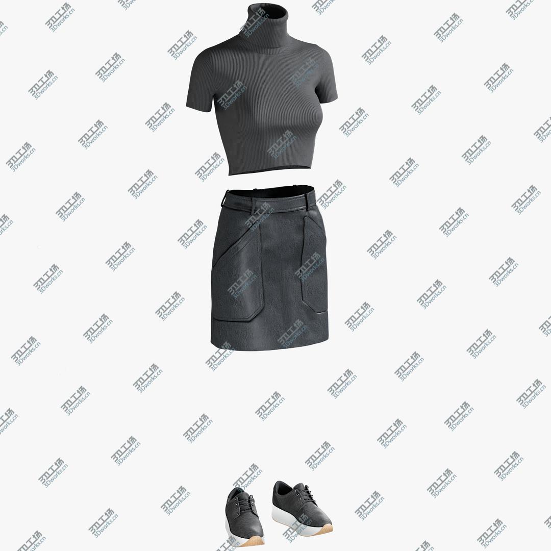 images/goods_img/20210319/3D Women's Skirt with TShirt and Sneakers 1/1.jpg